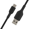 Изображение Belkin USB-C/USB-A Cable 15cm braided, black CAB002bt0MBK