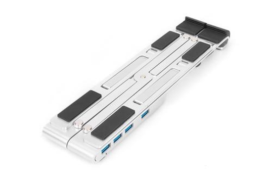 Picture of DIGITUS Variable Notebook Stand with integr. USB-C Hub 5-Port