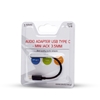 Изображение SAVIO USB Type 3.1 C (M) – Jack 3.5mm (F) Audio adapter Black AK-35/B