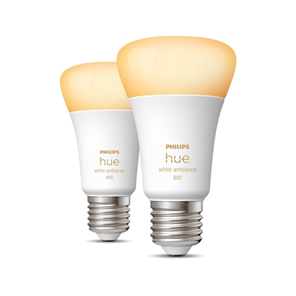 Attēls no Philips Hue White ambience A60 – E27 smart bulb – 800 (2-pack)