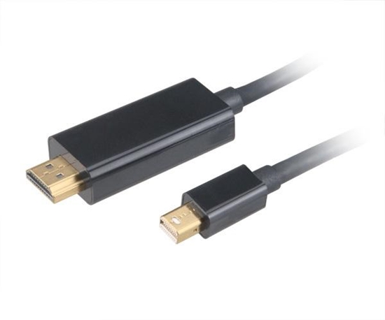 Изображение Kabel Akasa DisplayPort Mini - HDMI 1.8m czarny (AK-CBDP19-18BK)