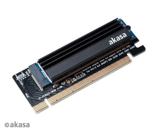 Picture of Akasa Akasa M.2 PCIe Adapter mit Kühler - schwarz