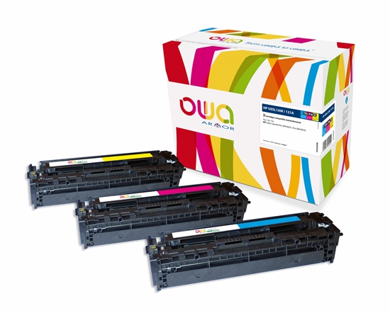 Picture of Armor K35593OW toner cartridge 3 pc(s) Cyan