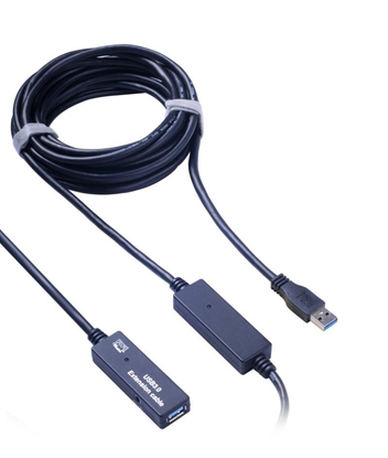 Picture of Kabel USB PremiumCord USB-A - USB-A 10 m Czarny (ku3rep10)