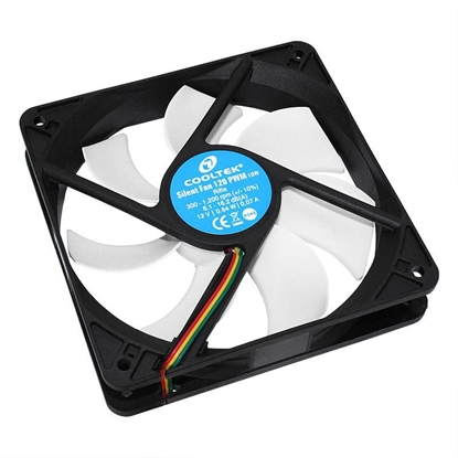 Attēls no Lüfter Cooltek Silent Fan 120*120*25 PWM 300/ 1200RPM bulk