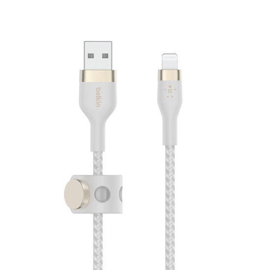 Picture of Belkin Flex Lightning/USB-A 1m mfi cert., white CAA010bt1MWH