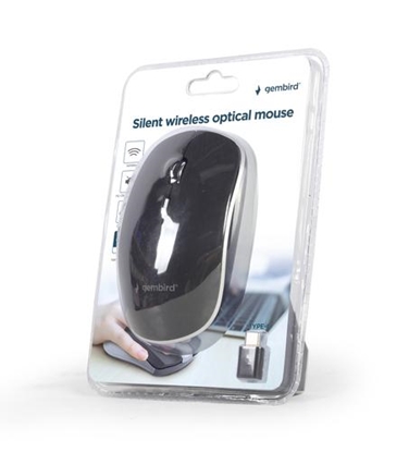 Изображение Gembird Silent Wireless Optical Type-C Mouse Black