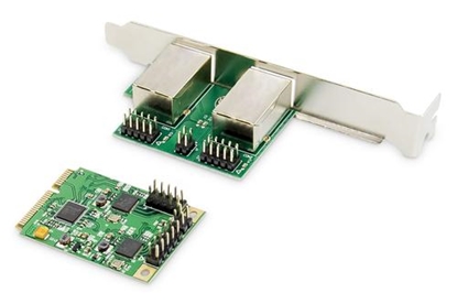 Attēls no Digitus Dual Gigabit Ethernet Mini PCI Express Network Card