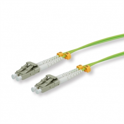 Attēls no ROLINE Fibre Optic Jumper Cable, 50/125 µm, LC/LC, OM5, green, 1.0 m