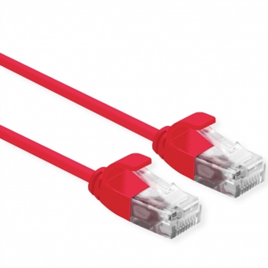 Picture of ROLINE UTP Data Center Patch Cord Cat.6A, LSOH, Slim, red, 3 m