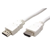 Изображение VALUE HDMI High Speed Cable + Ethernet, M/M, white, 7.5 m