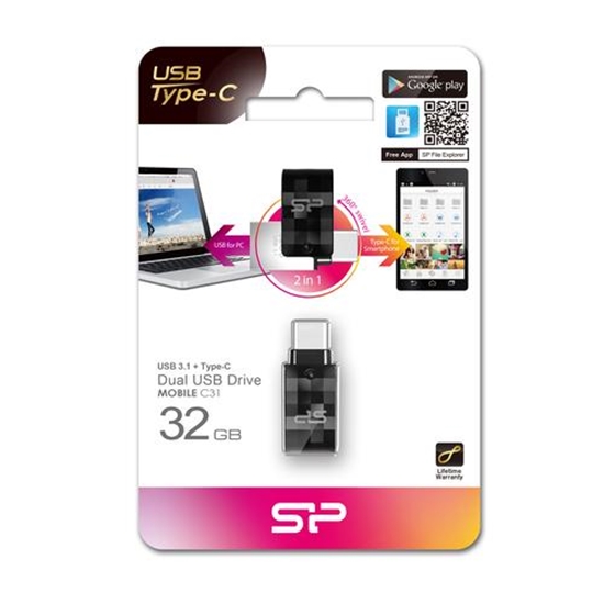 Изображение Pendrive Silicon Power Mobile C31, 32 GB  (SP032GBUC3C31V1K)