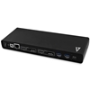 Picture of V7 Universal USB-C w/ Power Delivery, Dual Monitor 4K, HDMI Displayport, Displaylink Docking Station up to 65W