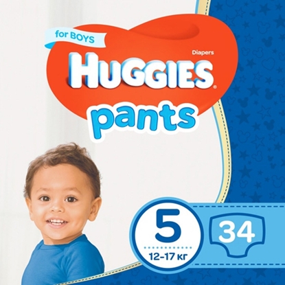 Изображение Autiņbiksītes Huggies Pants Boy 12-17kg 34gab.