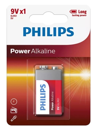 Изображение Bateria Power Alkaline 9V 1szt. blister (LR61)