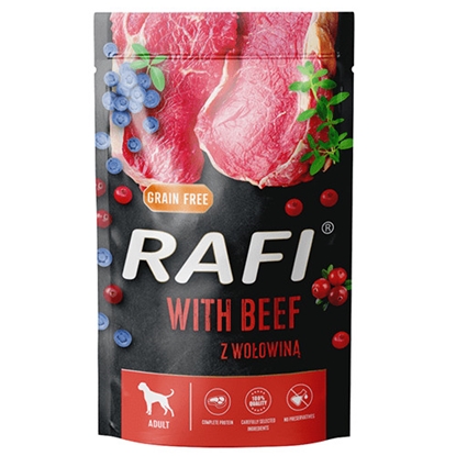 Attēls no DOLINA NOTECI Rafi with beef - wet dog food - 500g