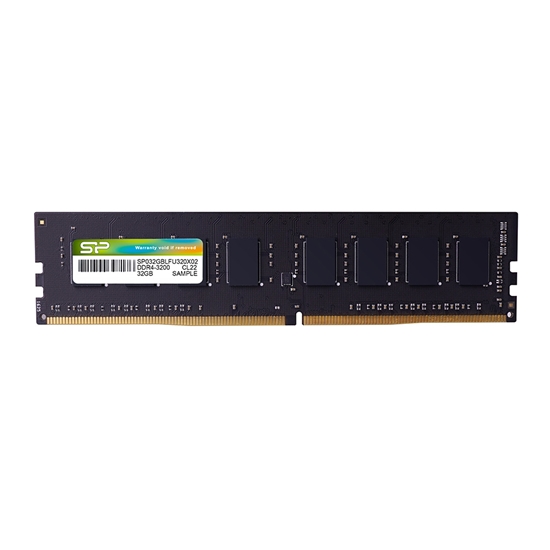 Picture of SILICON POWER DDR4 UDIMM RAM memory 3200 MHz CL22 32 GB (SP032GBLFU320X02) Black