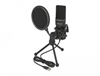 Picture of Delock USB Condenser Microphone Set - for Podcasting, Gaming and Vocals