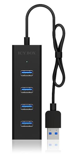 Picture of ICY BOX IB-HUB1409-U3 USB 3.2 Gen 1 (3.1 Gen 1) Type-A 5000 Mbit/s Black