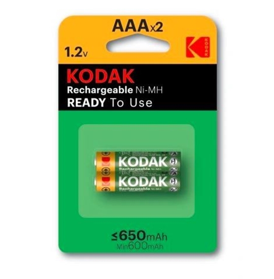 Picture of Akumulator Kodak AAA (R3) 650 MAh blister 2szt nienaładowane 