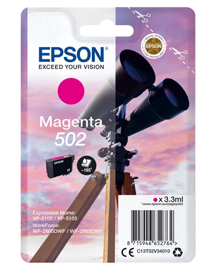 Изображение Epson Singlepack Magenta 502 Ink