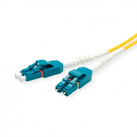 Picture of ROLINE Fibre Optic Jumper Cable duplex, 9/125µm, OS2, LC/LC, duplex, yellow, 7 m