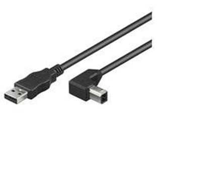 Picture of Kabel USB MicroConnect USB-A - USB-B 5 m Czarny (USBAB5ANGLED)