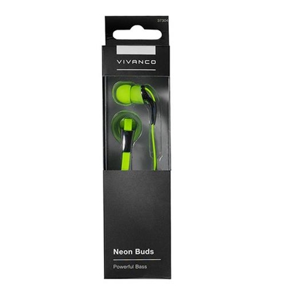 Attēls no Vivanco earphones Neon Buds, yellow (37304)