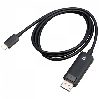 Изображение V7 V7USBCDP14-1M video cable adapter DisplayPort USB Type-C Black