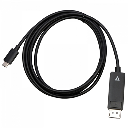 Изображение V7 V7USBCDP14-2M video cable adapter DisplayPort USB Type-C Black