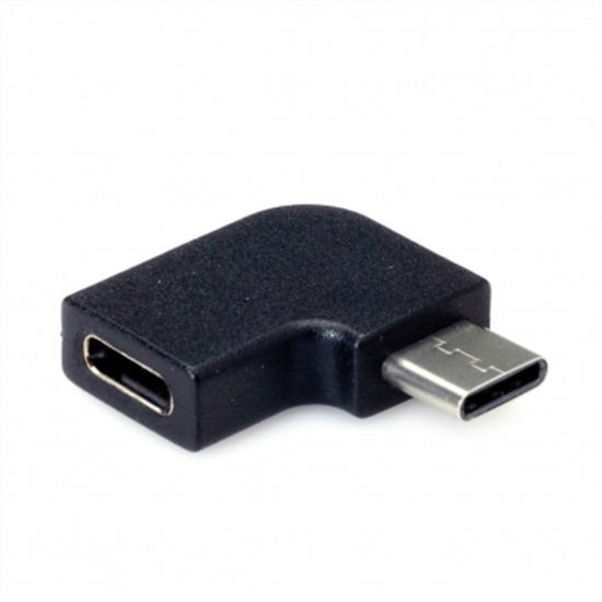 Picture of VALUE Adapter, USB 3.2 Gen 2, Type C - C, M/F, 90° Angled, black