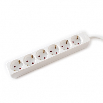 Picture of VALUE Power Strip, 6-way, white, 3 m
