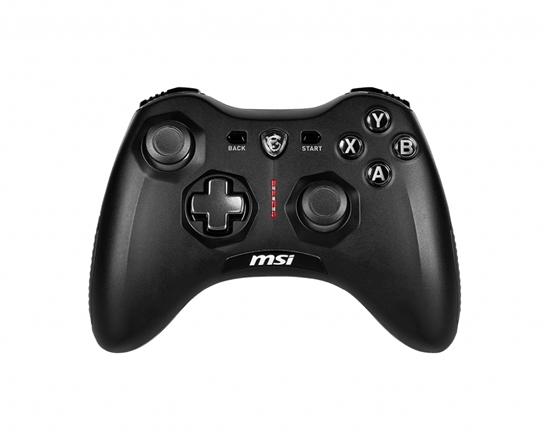 Изображение MSI FORCE GC20 V2 Gaming Controller 'PC and Android ready, Wired, adjustable D-Pad cover, Dual vibration motors, Ergonomic design, detachable cables'