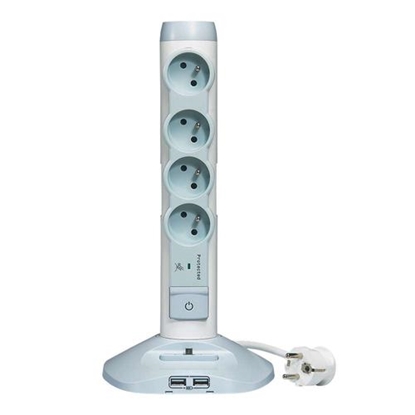 Picture of C2G 80792 surge protector Grey 4 AC outlet(s) 2 m