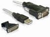 Picture of Delock Adapter USB 2.0 > 1 x Serial DB9 + Adapter DB25