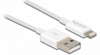 Picture of Delock USB data and power cable for iPhone™, iPad™, iPod™ white 1 m