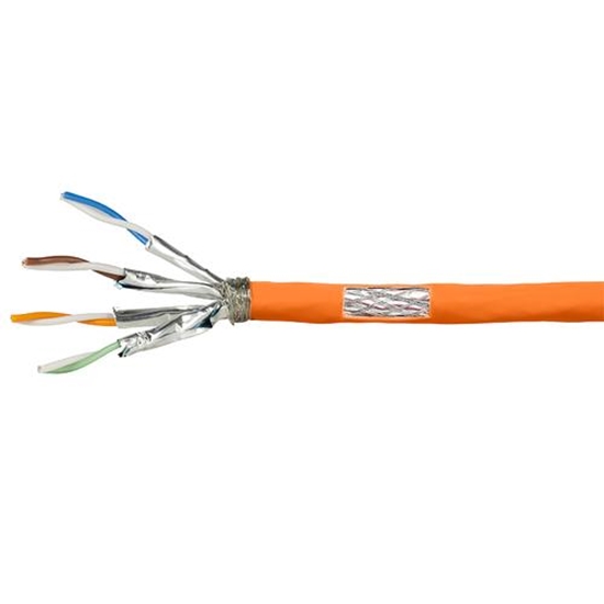 Picture of Logilink Verlegekabel S/FTP Cat7 AWG23 1000MHz orange 100,0m