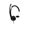 Picture of V7 Deluxe Mono Headset, USB, boom mic, Adjustable Headband for PC, Mac, Laptop Computer, Chromebook, Black