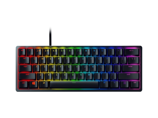 Изображение Razer | Huntsman Mini 60% | Black | Gaming keyboard | Wired | Opto-Mechanical | RGB LED light | NORD