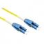 Attēls no ROLINE Fibre Optic Jumper Cable duplex, 9/125µm, OS2, LC/LC, duplex, yellow, 0.5