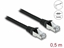 Picture of Delock RJ45 Network Cable Cat.6A S/FTP PUR Outdoor 0.5 m black