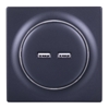 Picture of Fibaro FGWU-021-8 socket-outlet 2x USB Black