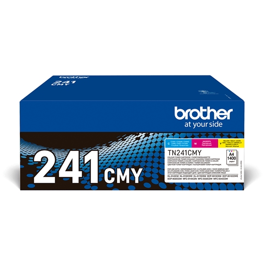 Изображение Brother TN-241CMY toner cartridge 3 pc(s) Original Cyan, Magenta, Yellow