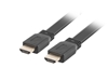 Изображение Kabel HDMI-HDMI M/M v2.0 0.5m czarny płaski