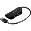 Attēls no Hub HUE-X4B 4-portowy USB 2.0 kabel 20cm Czarny