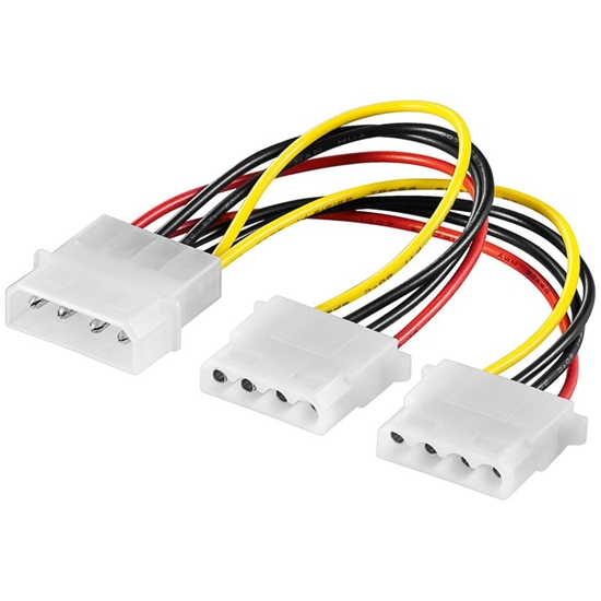 Изображение Akyga Molex - Molex x2, 0.15m, Wielokolorowy (AK-CA-15)