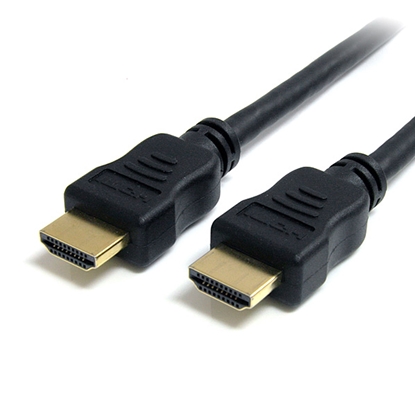 Изображение StarTech.com 1m HDMI Cable - 4K High Speed HDMI Cable with Ethernet - 4K 30Hz UHD HDMI Cord - 10.2 Gbps Bandwidth - HDMI 1.4 Video / Display Cable M/M 28AWG - HDCP 1.4 - Black