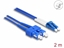 Изображение Delock Fiber Optical Cable with metal armouring LC Duplex to SC Duplex Singlemode OS2 2 m