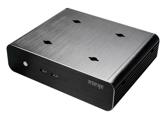 Picture of Obudowa Akasa Euler S Fanless Thin Mini-ITX 2xUSB 3.0 (A-ITX10-M1B)