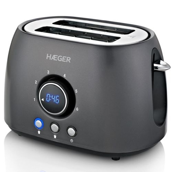 Picture of Haeger TO-08D.012A Future Toaster with digital timer 800W